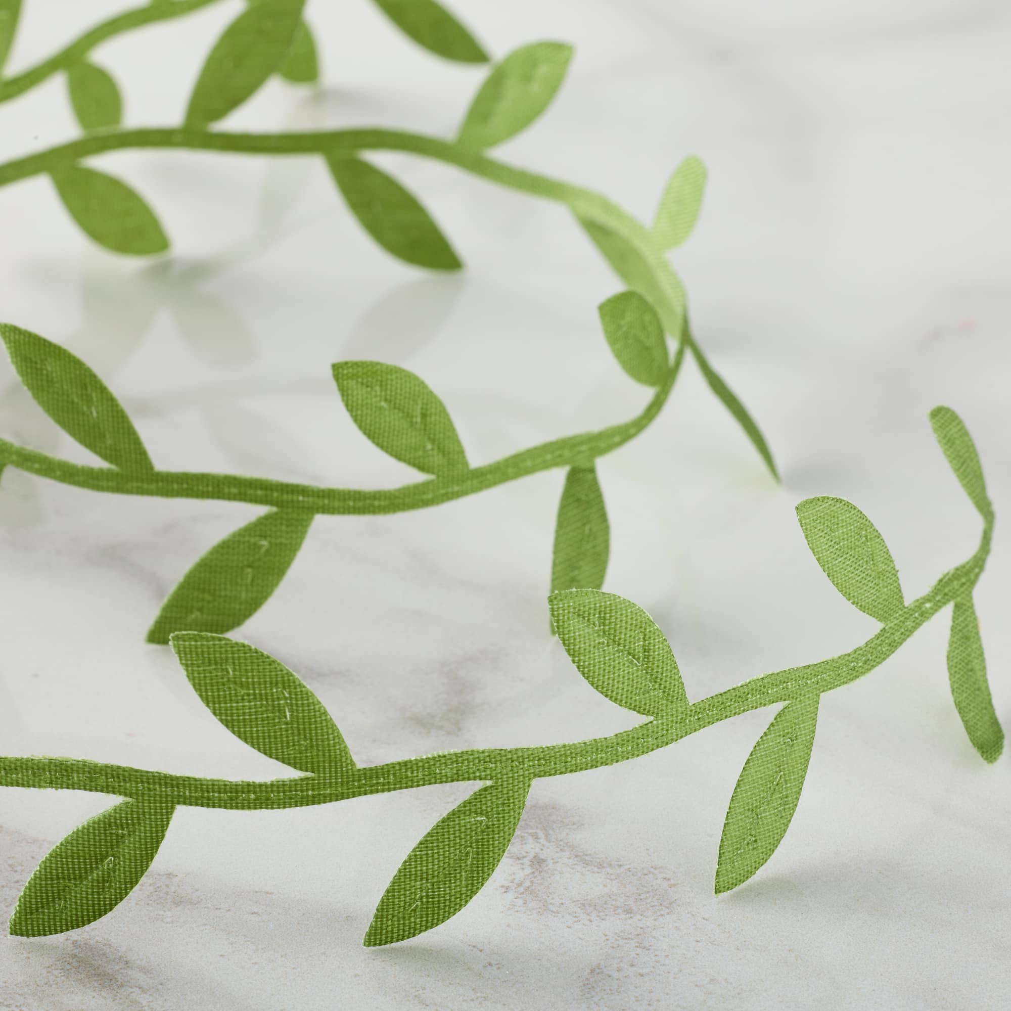 1" x 3yd. Green Leaf Ribbon by Celebrate It® Classic